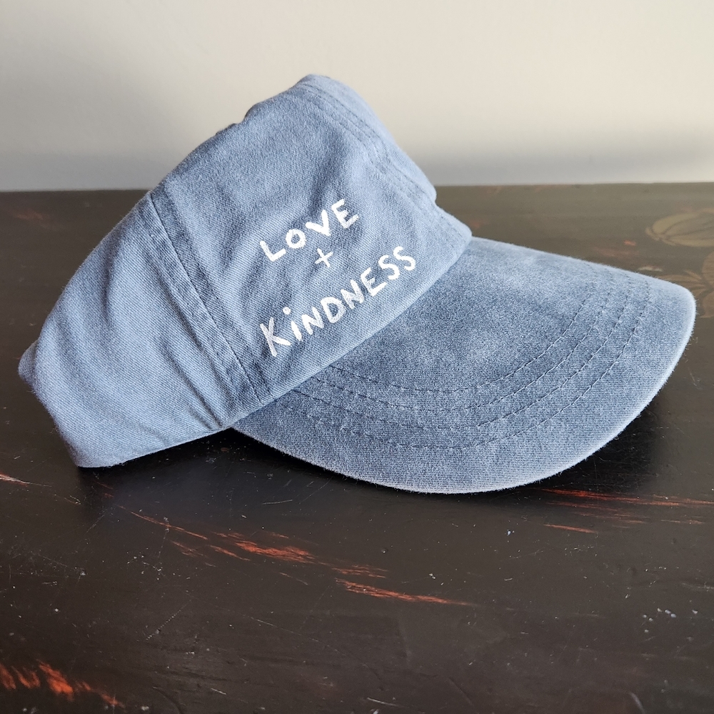 LOVE + KINDNESS dad hat handpainted